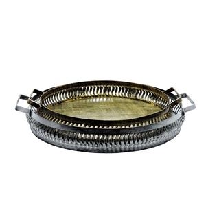 ถาดเสิร์ฟขนมิงค์ทำด้วยมือทำจากอะลูมิเนียมชิ้นตกแต่งที่เป็นมิตรต่อสิ่งแวดล้อมทนทานคุณภาพสูงสำหรับการนำเสนอที่บ้าน - Product Image 6