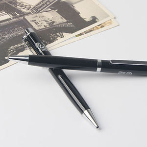 Stylo Bille Classique Promotionnel Fourniture Directe Usine Logo Personnalisé Pointe 1.0mm Encre Noire/Bleue Style Métal Nouveauté Marque - Product Image 5