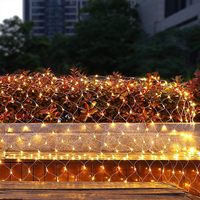 Guirlandes lumineuses LED étanches IP44 Twinkle 3*3m, lumières de Noël en filet pour la décoration extérieure du jardin, du patio, des arbres et des pièces