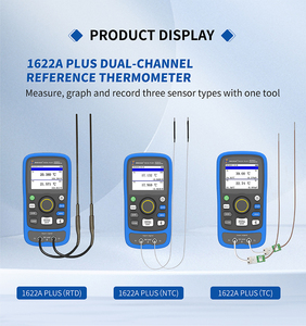Thermomètre intelligent à double canal avec <span class=keywords><strong>écran</strong></span> LCD, en plastique, prise en charge OEM, communication USB, graphique de tendances en temps réel - Product Image 6