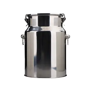 Lácteos equipo barril de aluminio de 10 galones de acero inoxidable de leche
