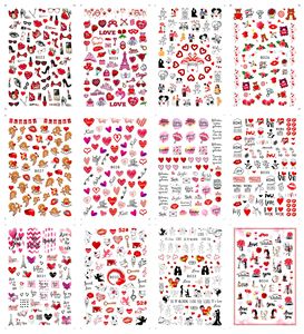 Autocollants <span class=keywords><strong>pour</strong></span> ongles en forme de cœur, proposition de mariage, curseur <span class=keywords><strong>pour</strong></span> vernis 3D, décalcomanie, décoration de manucure, saint-valentin - Product Image 2
