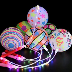 <b>LED</b> Bouncy Chain <b>Ball</b> Toys Kids Inflatable Football Bouncing <b>Ball</b> Cute Flashing <b>Ball</b> Children Funny Toy Gifts for Kids - Product Image 3