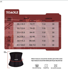 Graisse brûlant sueur ceinture taille <span class=keywords><strong>dos</strong></span> soutien ceinture néoprène Fitness entraînement trois rangées boucle ceinture en plastique - Product Image 6