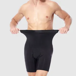 Atmungsaktive Männer Hohe Taille Bauch-steuer Shapewear Sexy Abnehmen Panty Unterwäsche Körper Former Plus Größe