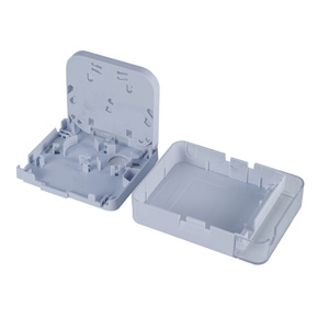 Cổng duy nhất <span class=keywords><strong>Mini</strong></span> trắng Tường Ổ cắm quang chấm dứt sợi cáp quang hộp cho FTTH Wifi GPRS Mạng thiết bị sợi quang - Product Image 1