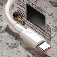 Câble de charge USB 2.0 Type-C Dajiang 7A 100W en PVC, super rapide, 3 m, pour téléphones Mate 60/50/Nova 10/Honor Redmi Android