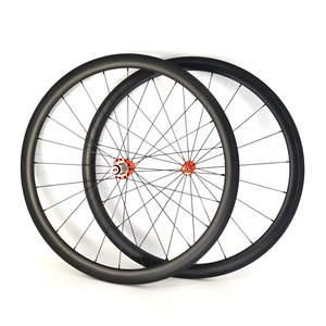 23 毫米宽开口胎 38/50/60 毫米深度管状公路车轮组 3K/UD 哑光碳纤维 700C 轮组，带玄武岩轮圈刹车 Powerway R36 轮毂 - Product Image 3