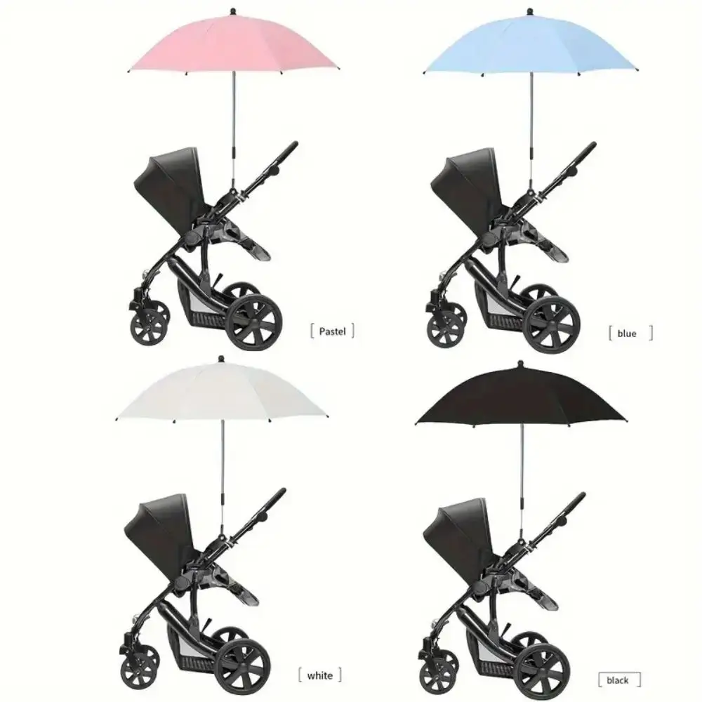 Carrozzina parasole facile da aprire resistente al vento UV di sicurezza passeggino personalizzato stampa ombrello