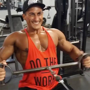 Camiseta sin Mangas Deportiva Estampada para Hombre, Camiseta de Tirantes para Gimnasio, Venta al por Mayor, para Fisicoculturismo - Product Image 2