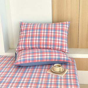 Kussenslopenset van 2, 100% gewassen katoen, zacht puur katoen, standaard kussensloop 48x74cm voor thuisbeddengoed - Product Image 2