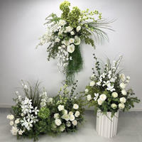 Monet Garden - Combinación de Flores Artificiales de Seda de Lujo para Decoración de Actividades al Aire Libre, Bola de Flores Colgante para Pasillos