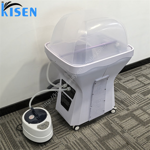 อ่างสระผมคุณภาพดีสวยงาม ยี่ห้อ Kisen พร้อมหัวสปาถอดได้ ไฟ LED สีม่วง รูปทรงโค้งงอ ใช้งานง่าย เหมาะสำหรับร้านเสริมสวยขนาดเล็กและใช้ในบ้าน - Product Image 5