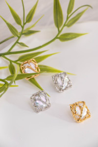 Pendientes de Aro Bohemios Plateados con Perlas Naturales de Agua Dulce para Mujer, Regalo de Cumpleaños, Venta al Por Mayor - Product Image 5