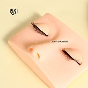RISI 3 en 1 Mannequin d'extension de cils avec paupières amovibles fausse tête de pratique en gros - Product Image 1