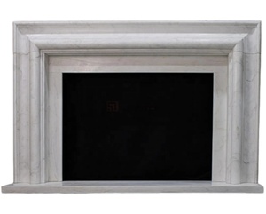 Chimenea Decorativa Portátil Ajustable de Mármol Bianco Carrara Contemporánea para Hotel, Apartamento, Oficina, Edificio, Sala de Estar - Product Image 2