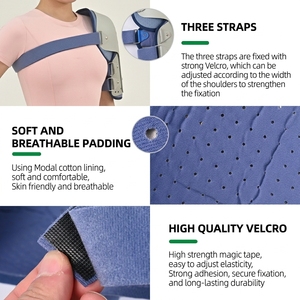 Attelle d'épaule ISO13485 pour humérus - Orthèse respirante à perforations - Usine OEM/ODM pour la rééducation des fractures - Product Image 4