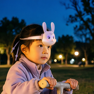 Lampe <span class=keywords><strong>frontale</strong></span> rechargeable USB créative en forme de lapin pour le camping – Nouveauté, cadeau idéal, mini lampe d'urgence - Product Image 4