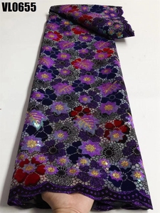 Supoo Factory <span class=keywords><strong>2023</strong></span> Tissu en dentelle de haute qualité avec paillettes vendu pour le <span class=keywords><strong>marché</strong></span> africain Robes de mariée broderie en dentelle - Product Image 5