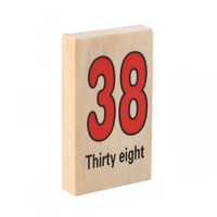 Jeu de dominos en bois personnalisé OEM DOM pour la pratique arithmétique et les opérations numériques, idéal pour les enfants, les adultes et les soirées en famille