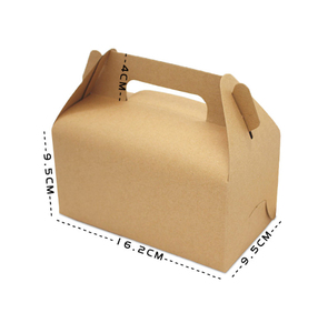 Eco-Friendly Recyclable High-End Natural Kraft Paper Square Box Woven Handles Fixed Metal Rivets Sturdy Load Bearing Four-Color - Product Image 1