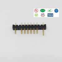 DGDTE Modell B01MW 2,5mm Rastermaß 8-Pin Steckverbinder aus Kupferlegierung mit Kunststoffgehäuse, Schwarz, Anpassbare Lange/Kurze Anschlüsse für Batterien