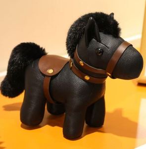 Peluche Cheval Super Douce en Coton PP, Jouet en Peluche Chevalon Rembourré, Cadeau Unisexe pour le Nouvel An - Product Image 2