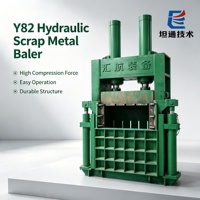 Presse à balles hydraulique verticale à prix d'usine pour vêtements usagés, textiles, tissus et cartons
