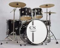 Promotion Exceptionnelle : Batterie Acoustique Adulte Professionnelle de Haute Qualité, 5 Fûts et 3 Cymbales, Avec Tabouret