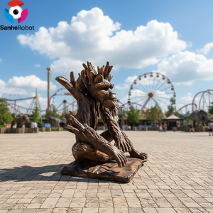 Statue d'homme-arbre animatronique grandeur nature, modèle parlant Treant, structure en acier métallique, télécommandé, pour <span class=keywords><strong>parc</strong></span> d'attractions - Product Image 6