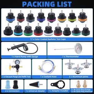 28pcs Radiador Refrigerante Testador De Pressão Kit De Ferramentas De Recarga A Vácuo Sistema De Refrigeração Automotiva <span class=keywords><strong>Tester</strong></span> Vazamento (presente Com Compra) - Product Image 6