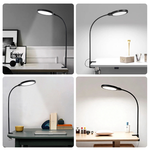 Office Tipo Clip Table Lamps for Study Desk <b>Light</b> with Three Colors Temperature and 10 Steps Dimming Custom Logo OEM Table <b>Light</b> - Product Image 3