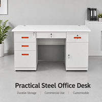Bureau de direction moderne en métal de haute qualité et durable, multifonctionnel pour le bureau, la réception, l'hôpital, la salle de réunion