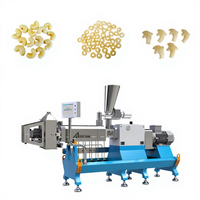 Extrudeuse automatique à double vis pour aliments soufflés, machine à fabriquer des snacks à base de céréales et de farine de maïs