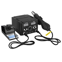Hot Air Gun Soldering Desoldering SMD Rework Station with Soldering Iron for Mobile Phone Repair