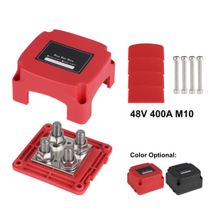 Caja de barras colectoras 400A 48V con bloque de terminales de tornillo y cubierta para uso marino, automotriz y en vehículos recreativos - Product Image 3