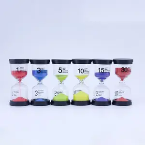 Zandloper Set 6 Pcs Glas Zand Timer