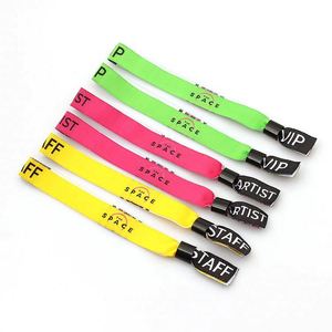 Pulsera Ajustable de Poliéster con Tela Personalizable para Conciertos, Sublimación Promocional, Pulseras Personalizables - Product Image 3