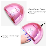 Lampe à ongles UV LED professionnelle 48W, séchage rapide, portable, haute puissance, rechargeable, pour la maison et le salon, lampe de durcissement pour le nail art