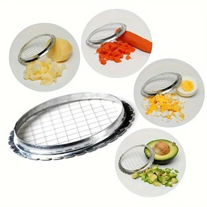 Cortador de rejilla redonda, ideal para huevos, champiñones y verduras, dispositivo de corte de cocina imprescindible, 1 ud. - Product Image 5