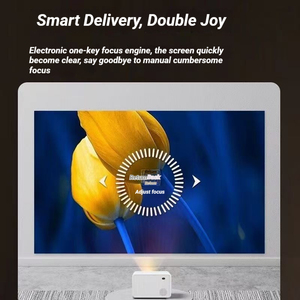 โปรเจคเตอร์พกพา 4K Ready 1080p ระยะฉายสั้น ระบบสมาร์ทแอนดรอยด์ 9.0 แอลอีดี แรม 2GB ความสว่าง <span class=keywords><strong>750</strong></span> ANSI ลูเมนส์ ลำโพงในตัว สำหรับธุรกิจ - Product Image 6