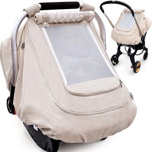 Housse de siège de voiture imperméable pour bébé par temps froid Housse de siège de voiture pour bébés coupe-vent pour garder les bébés au chaud et confortables - Product Image 2