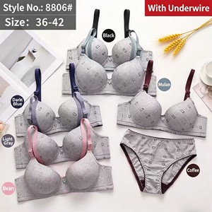 Ensemble de lingerie confortable pour femme ZF003 à soutien-gorge à armatures et <span class=keywords><strong>culotte</strong></span> assortie, vente en gros à 2,35 $ - Meilleure vente - Product Image 4
