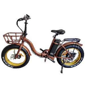 Vélo électrique tout-terrain à pneus larges Inch City avec porte-objets, mini vélo de ville à pneus larges - Product Image 3