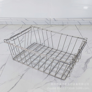 Mu Zixing 304 Stainless Steel Sterilization <b>Basket</b> Trolley Extra Thick Medical Operating Room Instrument <b>Shelf</b> Rack - Product Image 2