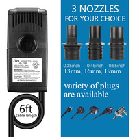 Pompe à eau submersible silencieuse à haut débit Jier 660 GPH 2500L/H, écologique, faible bruit, pour aquarium, fontaines de jardin, ETL CE