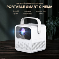 Mini Proyector Android Portátil con Pantalla LCD, Altavoces Integrados, WiFi, Cine en Casa para Habitaciones y Viviendas