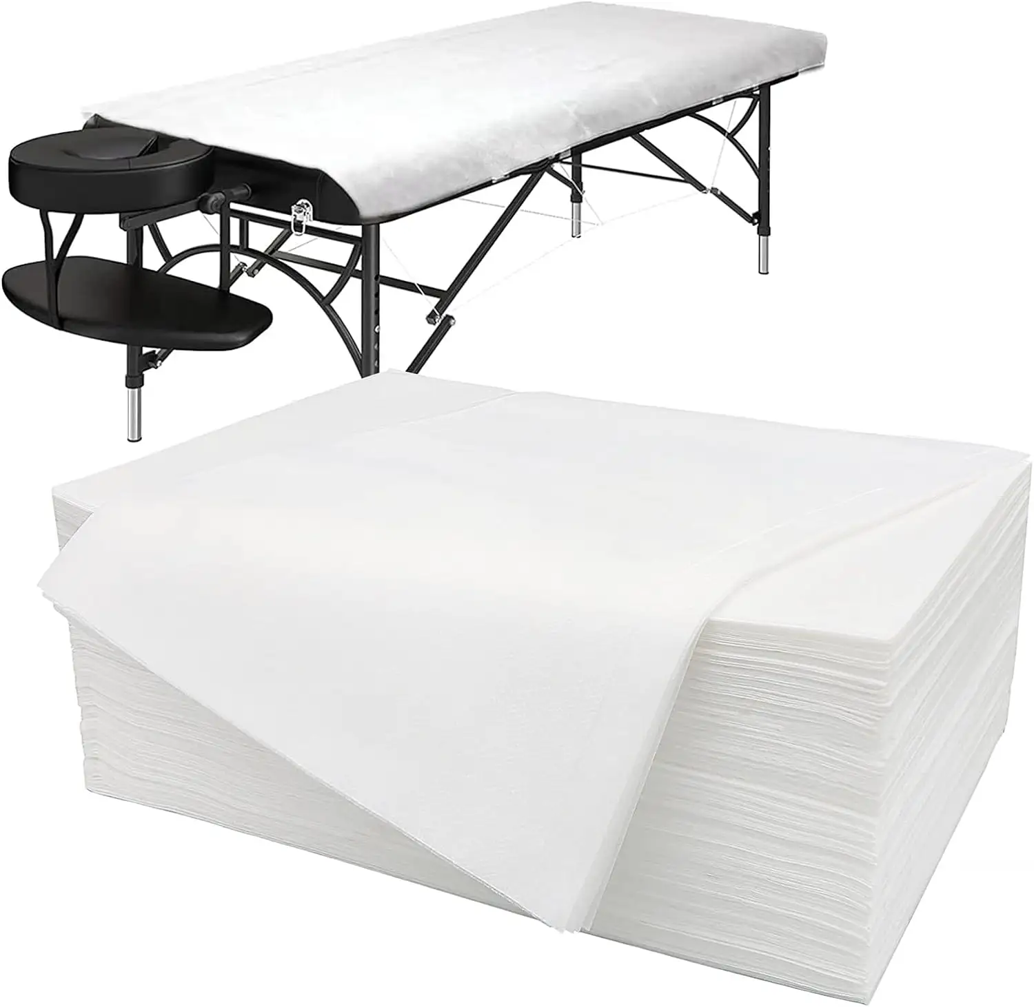 Sábanas desechables ecológicas para mesa de masaje, cubierta impermeable para mesa de masaje, sábanas desechables para spa