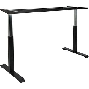 Base de table pneumatique réglable en hauteur Alera, 26-1/4 po à 39-3/8 po, noire, pour bureaux d'ordinateur - Product Image 1