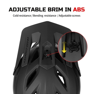 Casque intégral BATFOX pour adultes, vélo de montagne, cross-country, protection de la tête, respirant, résistant aux chocs, avec visière - Product Image 6